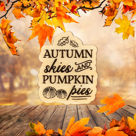 Autumn Skies & Pumpkin Pies Magnet