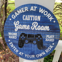 Gamer At Work Game Room