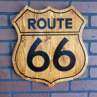 Route 66 Wood Sign