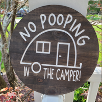 No Pooping in the Camper