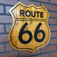 Route 66 Wood Sign