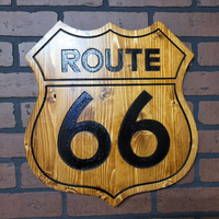 Route 66 Wood Sign