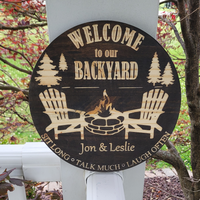 Personalized Backyard Sign