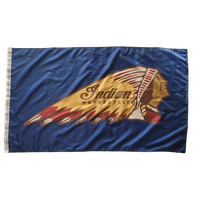 Indian Motorcycle Blue 3X5 Flag Banner