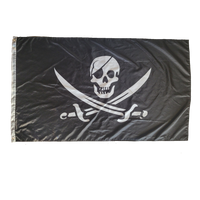 Jolly Roger with Swords 3X5 Flag Banner