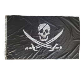 Jolly Roger with Swords 3X5 Flag Banner