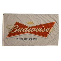 Budweiser White 3X5 Flag Banner