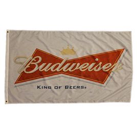 Budweiser White 3X5 Flag Banner