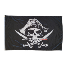 Jolly Roger with Hat 3X5 Flag Banner